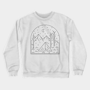 CAMPING AT NIGHT Crewneck Sweatshirt